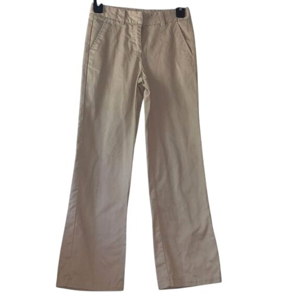 Nautica Girls School Uniform Khaki Pants Size 10 Regular Adjustable Waist Cotton